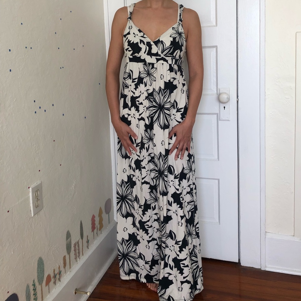 Black and White Cotton Maxi from Ann Taylor